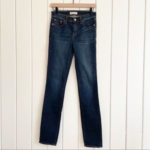Madewell Alley Straight Dark Wash Denim Jeans